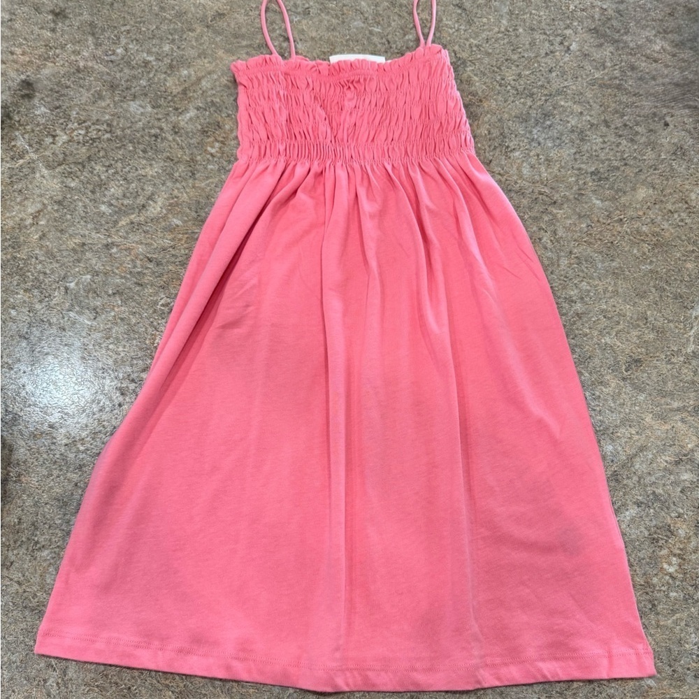 New H&M Girls Pink Smocked Sundress
